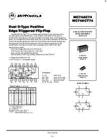 浏览型号MC74ACT74的Datasheet PDF文件第1页