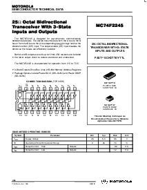 浏览型号MC74F2245的Datasheet PDF文件第1页