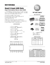 浏览型号MC74HC08A的Datasheet PDF文件第1页