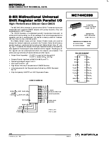 浏览型号MC74HC299的Datasheet PDF文件第1页