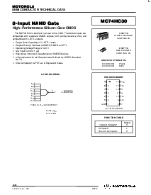 浏览型号MC74HC30的Datasheet PDF文件第1页