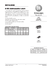 浏览型号SN74LS259D的Datasheet PDF文件第1页