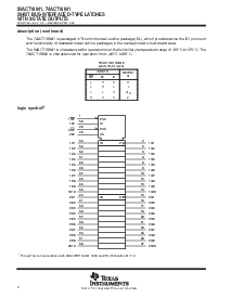 浏览型号74ACT16841的Datasheet PDF文件第2页