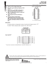 浏览型号74ACT11004的Datasheet PDF文件第1页