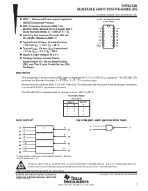 浏览型号SN74LVC00的Datasheet PDF文件第1页