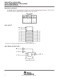 浏览型号SN74LVC573A的Datasheet PDF文件第2页