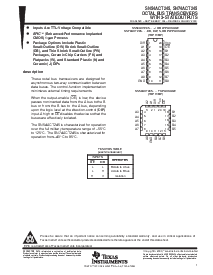 浏览型号SN74ACT245的Datasheet PDF文件第1页