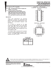 浏览型号SN74ACT244的Datasheet PDF文件第1页