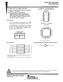 浏览型号SN74ACT04的Datasheet PDF文件第1页