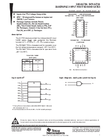 浏览型号SN74ACT00的Datasheet PDF文件第1页