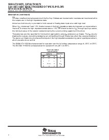 浏览型号SN74LVTH16374的Datasheet PDF文件第2页