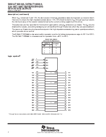 浏览型号SN74LVT162244A的Datasheet PDF文件第2页