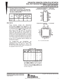 浏览型号SN74ALS74A的Datasheet PDF文件第1页