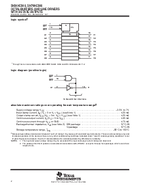 浏览型号SN74HC540的Datasheet PDF文件第2页