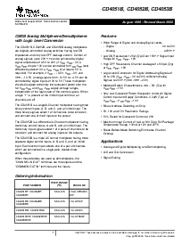 浏览型号CD4052B的Datasheet PDF文件第1页
