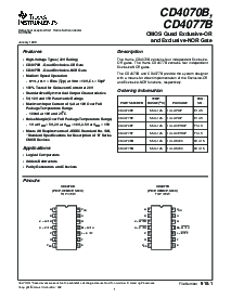 浏览型号CD4077B的Datasheet PDF文件第1页