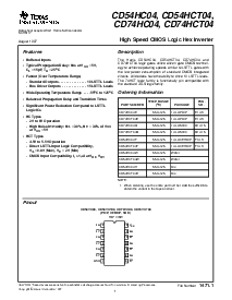 浏览型号CD74HCT04的Datasheet PDF文件第1页