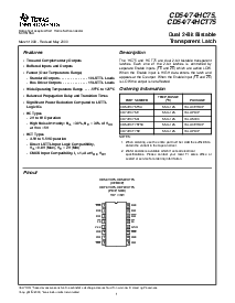 浏览型号CD54/74HCT75的Datasheet PDF文件第1页