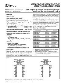 浏览型号CD54/74HC367的Datasheet PDF文件第1页