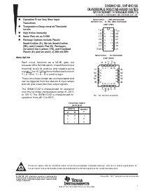 浏览型号SN54HC132的Datasheet PDF文件第1页