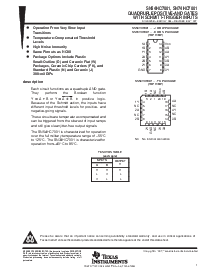 浏览型号SN54HC7001的Datasheet PDF文件第1页