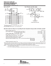 浏览型号SN74LV245的Datasheet PDF文件第2页