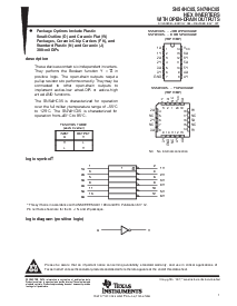 浏览型号SN54HC05的Datasheet PDF文件第1页