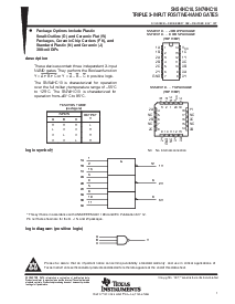 浏览型号SN54HC10的Datasheet PDF文件第1页