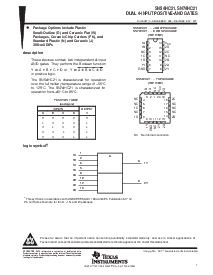 浏览型号SN54HC21的Datasheet PDF文件第1页