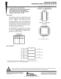 浏览型号SN54HC86的Datasheet PDF文件第1页