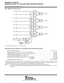 浏览型号SN74HC157的Datasheet PDF文件第2页