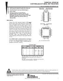 浏览型号SN74HC164的Datasheet PDF文件第1页