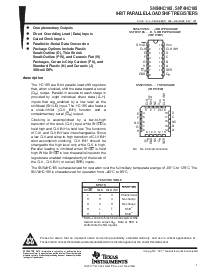 浏览型号SN74HC165的Datasheet PDF文件第1页