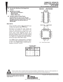 浏览型号SN74HC174的Datasheet PDF文件第1页