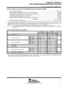 浏览型号SN54HC191的Datasheet PDF文件第5页