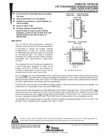 浏览型号SN74HC193的Datasheet PDF文件第1页