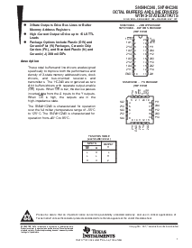 浏览型号SN74HC240的Datasheet PDF文件第1页
