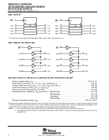浏览型号SN54HC244的Datasheet PDF文件第2页