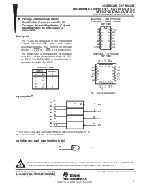 浏览型号SN74HC266的Datasheet PDF文件第1页