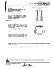 浏览型号SN54HC373的Datasheet PDF文件第1页