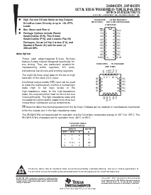 浏览型号SN54HC574的Datasheet PDF文件第1页
