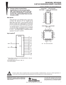 浏览型号SN74HC4020的Datasheet PDF文件第1页