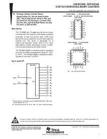 浏览型号SN74HC4040的Datasheet PDF文件第1页