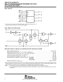 浏览型号SN74HCT74的Datasheet PDF文件第2页