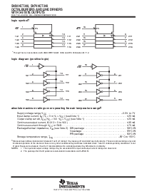 浏览型号SN74HCT240的Datasheet PDF文件第2页
