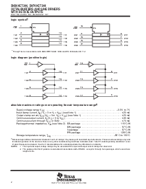 浏览型号SN74HCT244的Datasheet PDF文件第2页