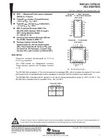 浏览型号SN74LV04的Datasheet PDF文件第1页