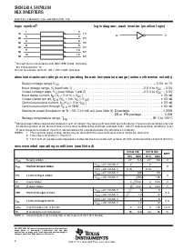 浏览型号SN74LV04的Datasheet PDF文件第2页