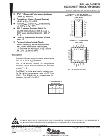 浏览型号SN74LV14的Datasheet PDF文件第1页