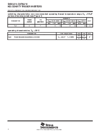 浏览型号SN74LV14的Datasheet PDF文件第4页